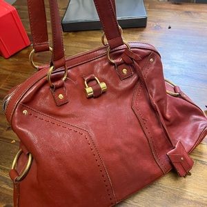 YSL muse bag cognac leather. Vintage. Used and loved condition
